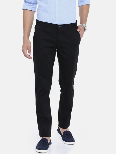 

Parx Men Black Slim Fit Solid Regular Trousers