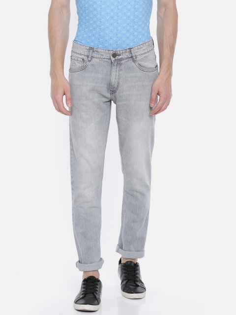 

Parx Men Grey Slim Fit Mid-Rise Clean Look Jeans
