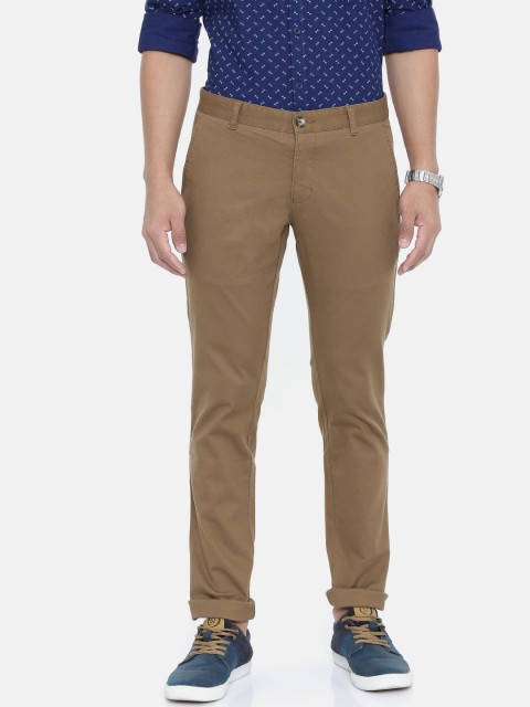 

Parx Men Brown Lowell Tapered Fit Solid Regular Trousers