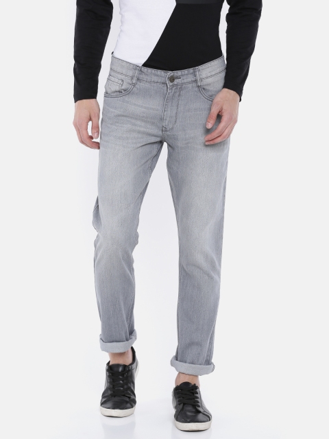 

Parx Men Grey Slim Fit Mid-Rise Clean Look Jeans