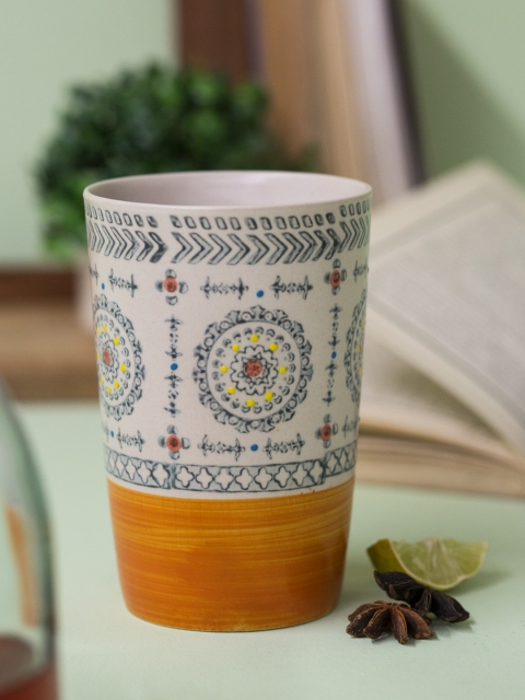 

Chumbak White Printed Ceramic Mug