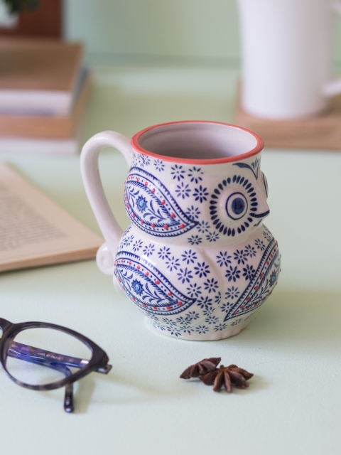 

Chumbak White Printed Ceramic Mug