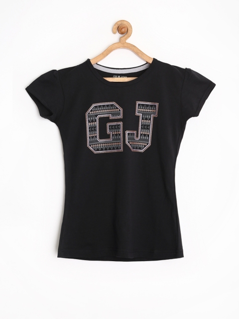 

Gini & Jony Girls Black Printed Top