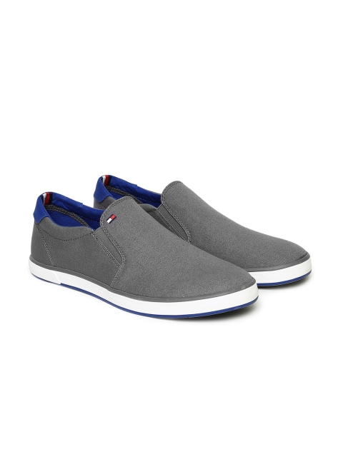 

Tommy Hilfiger Men Grey Slip-On Sneakers