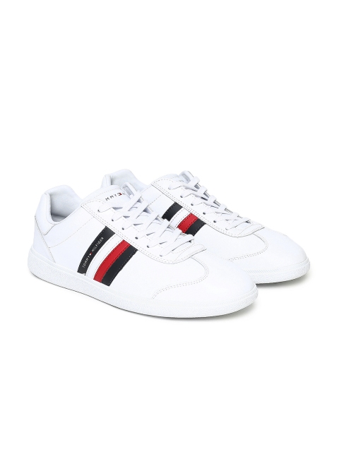 

Tommy Hilfiger Men White Leather Sneakers