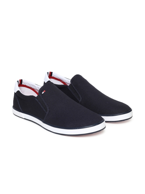 

Tommy Hilfiger Men Navy Blue Slip-on Sneakers
