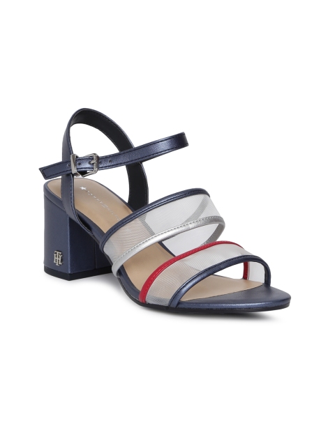 

Tommy Hilfiger Women Transparent Solid Sandals, Blue