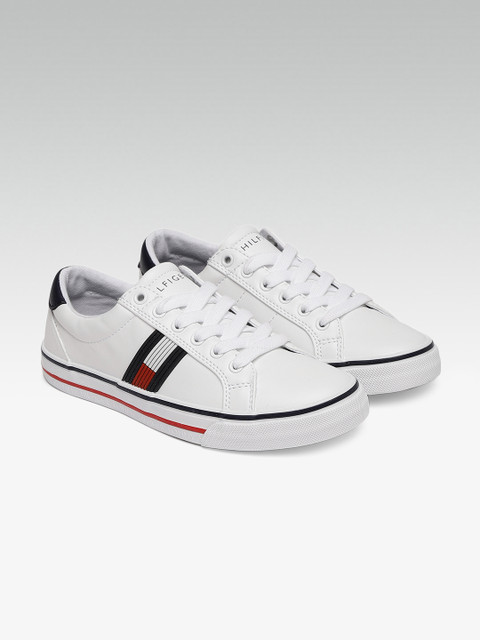 

Tommy Hilfiger Women White Solid Sneakers