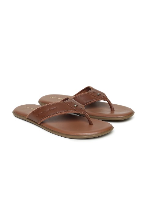 

Tommy Hilfiger Men Brown Leather Sandals