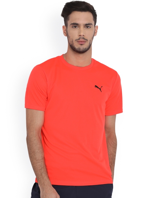 

Puma Men Orange Solid Round Neck T-shirt