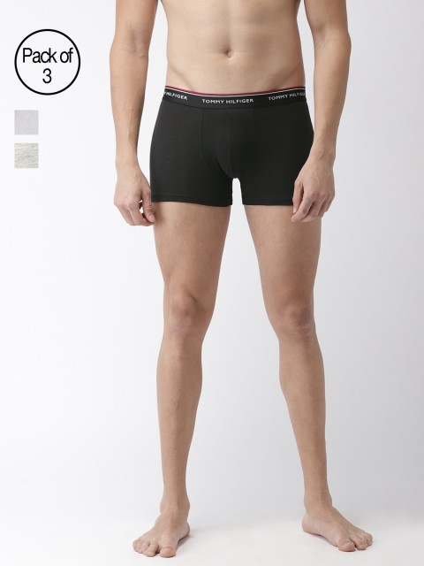 

Tommy Hilfiger Men Pack of 3 Solid Trunks P9AB4174, White