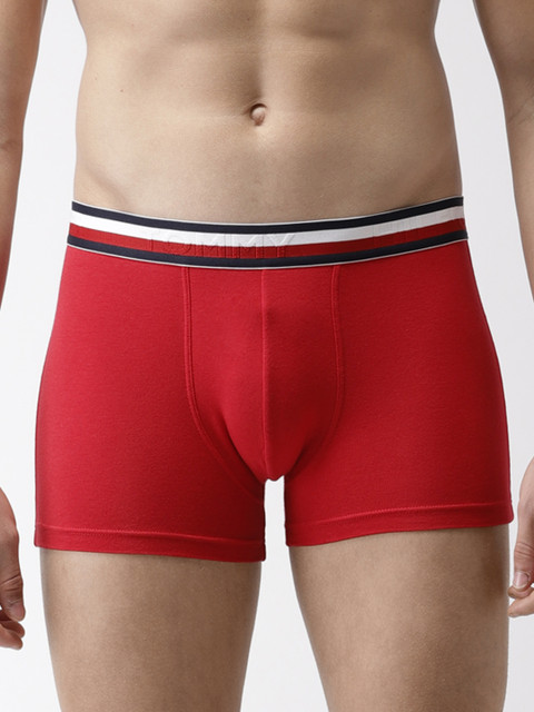 

Tommy Hilfiger Men Red Solid Trunk P9AB4184