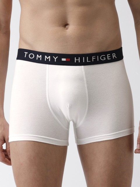 

Tommy Hilfiger Men White Solid Trunks P9AB4130