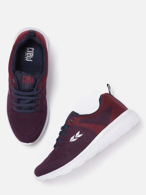 

Crew STREET Women Burgundy & Maroon Running Shoes