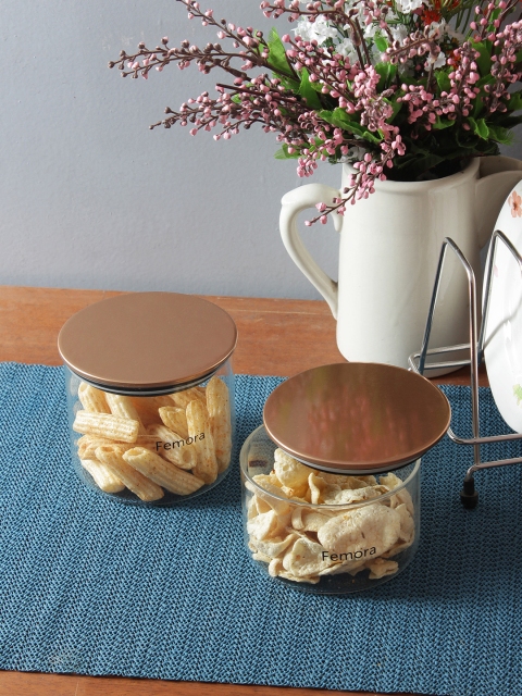 

Femora Set of 2 Transparent Air-Tight Jars
