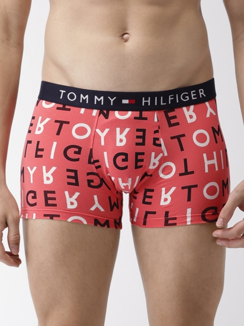 

Tommy Hilfiger Men Pink Printed Trunk P9AB4134