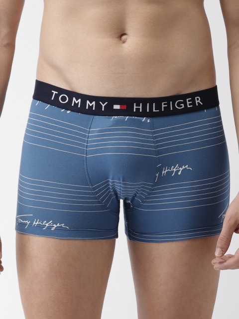 

Tommy Hilfiger Men Blue Printed Trunks P9AB4136