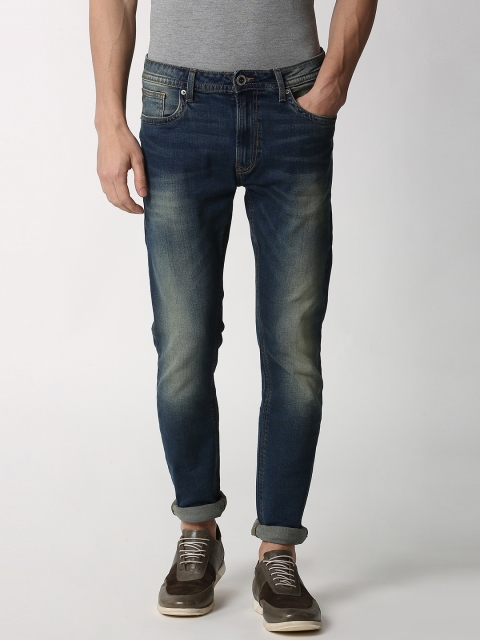 

Peter England Casuals Men Blue Skinny Fit Mid-Rise Clean Look Stretchable Jeans