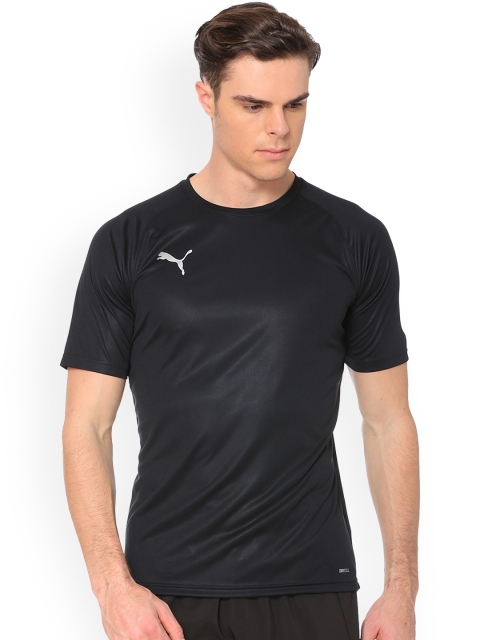 

Puma Men Black Solid Round Neck ftblNXT T-shirt