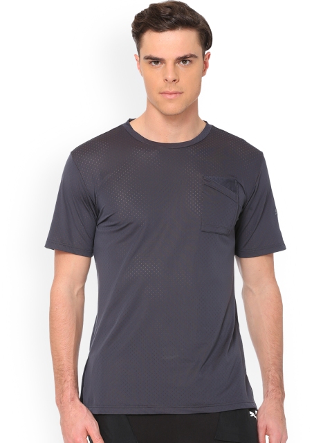 

Puma Men Grey Self Design Round Neck A.C.E. Graphic T-shirt
