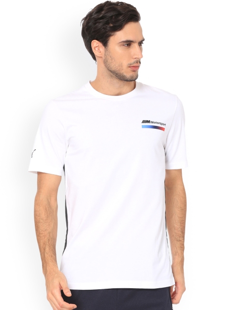 

PUMA Motorsport Men White Solid Round Neck BMW MMS T-shirt