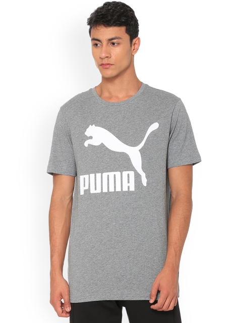 

Puma Men Grey Printed Round Neck T-shirt