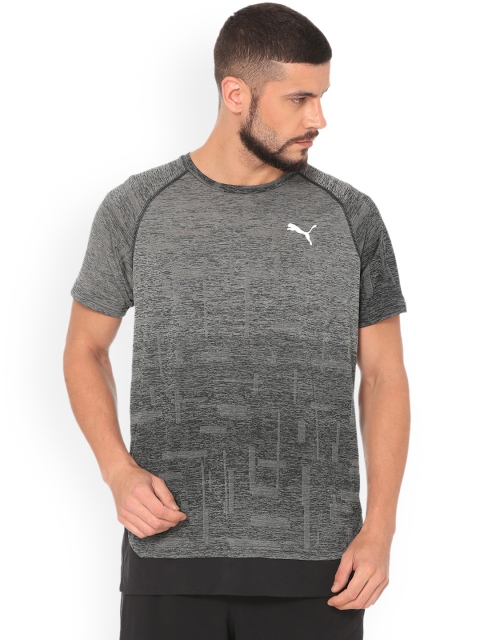 

Puma Men Grey Printed Round Neck T-shirt