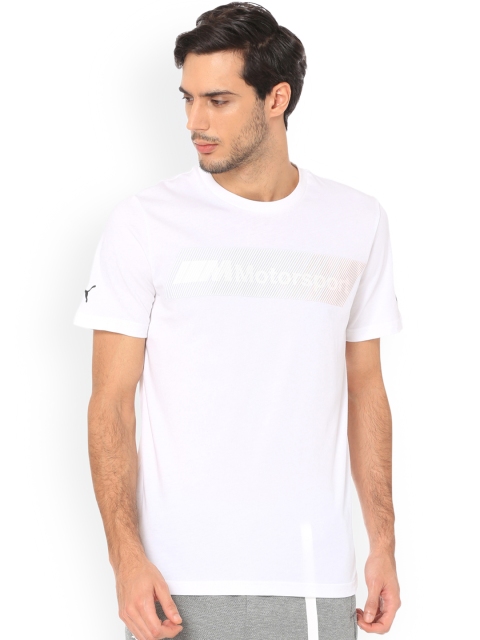 

PUMA Motorsport Men White Printed Round Neck T-shirt