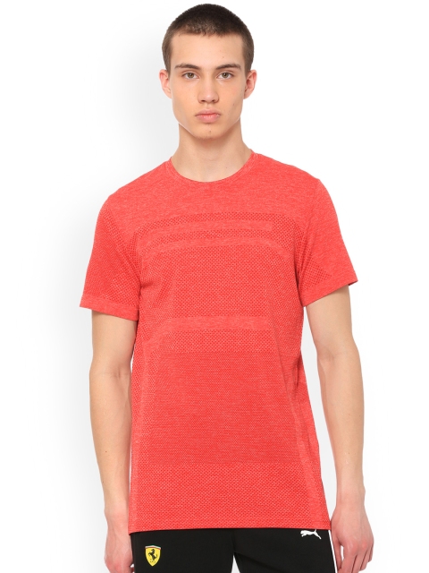 

PUMA Motorsport Men Red Printed Round Neck T-shirt