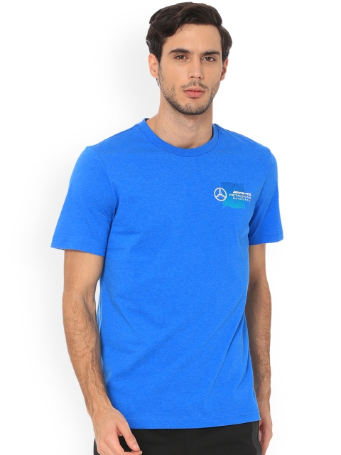

Puma Men Blue Solid Round Neck T-shirt