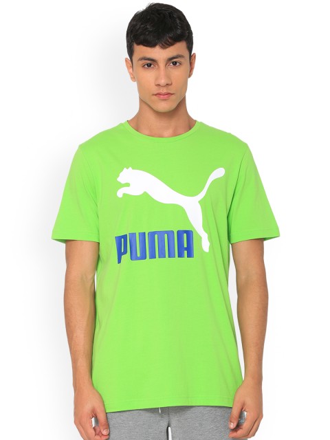 

Puma Men Green Printed Round Neck T-shirt