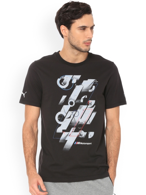 

PUMA Motorsport Men Black Printed Round Neck T-shirt