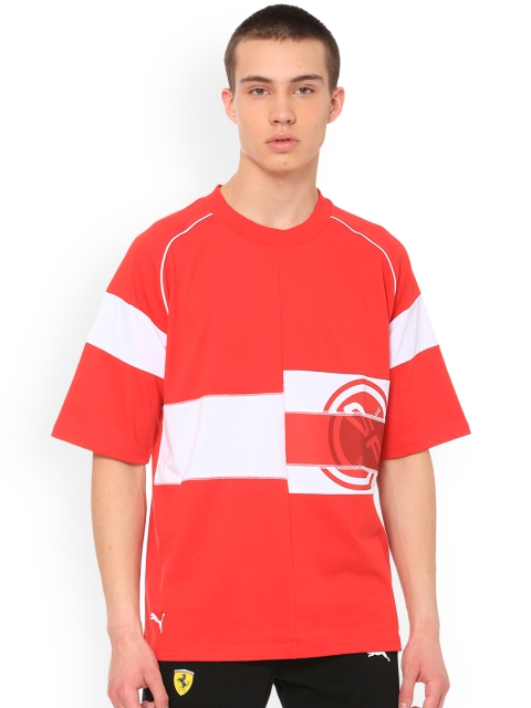 

PUMA Motorsport Men Red Printed Round Neck SF Street Rosso Corsa T-shirt