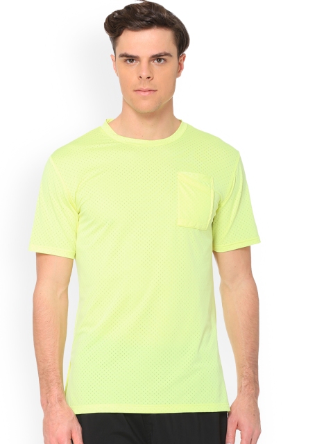 

Puma Men Yellow Self Design Round Neck A.C.E. T-shirt