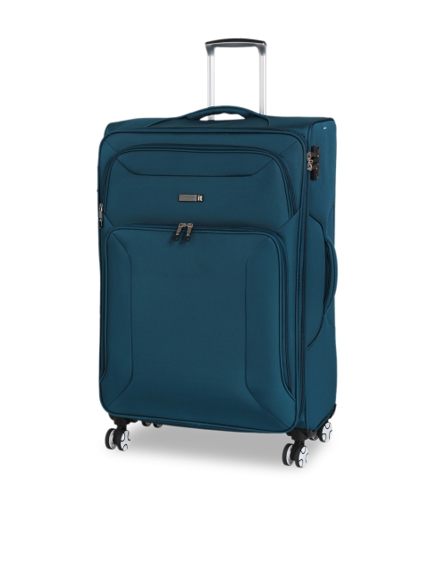 

IT Luggage Unisex Blue Soft-Sided Large Trolley Bag