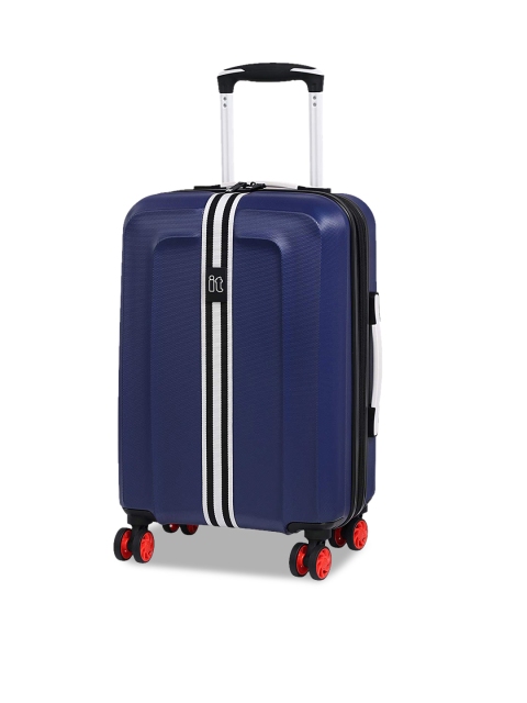 

IT Luggage Unisex Blue Hard-Sided Cabin Trolley Bag