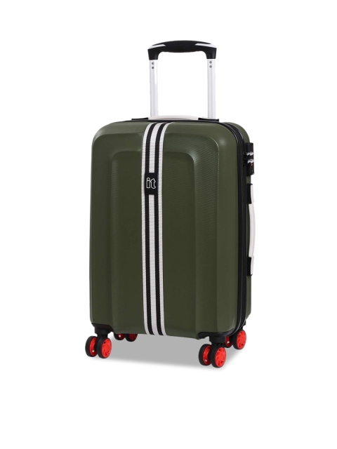 

IT Luggage Unisex Green Hard-Sided Cabin Trolley Bag