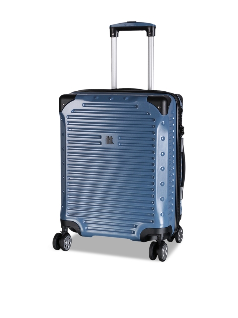 

IT Luggage Unisex Blue Hard-Sided Cabin Trolley Bag