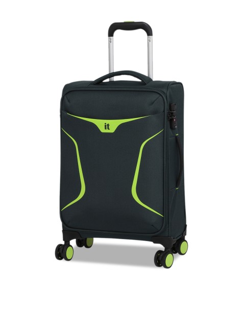 

IT Luggage Unisex Black Soft-Sided Cabin Trolley Suitcase