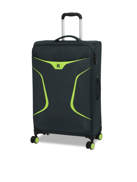 

IT Luggage Unisex Black Soft-Sided Medium Trolley Suitcase