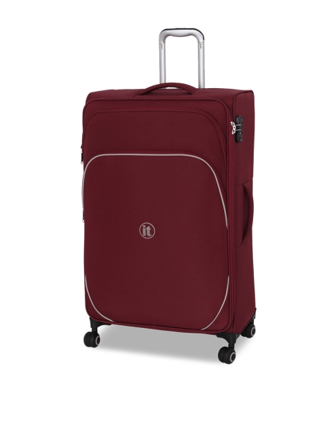

IT Luggage Unisex Maroon Soft-Sided Large Trolley Bag