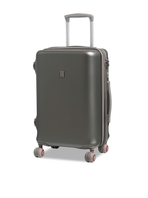 

IT Luggage Unisex Grey Hard-Sided Cabin Trolley Suitcase