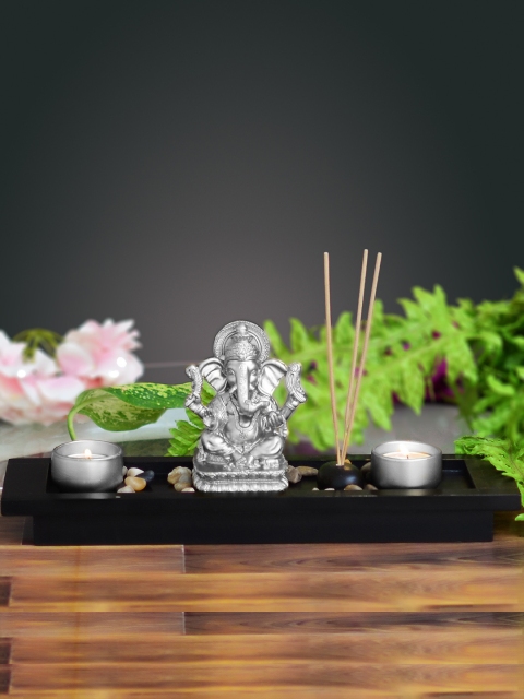 

Archies Unisex Silver-Toned Ganesha Showpiece
