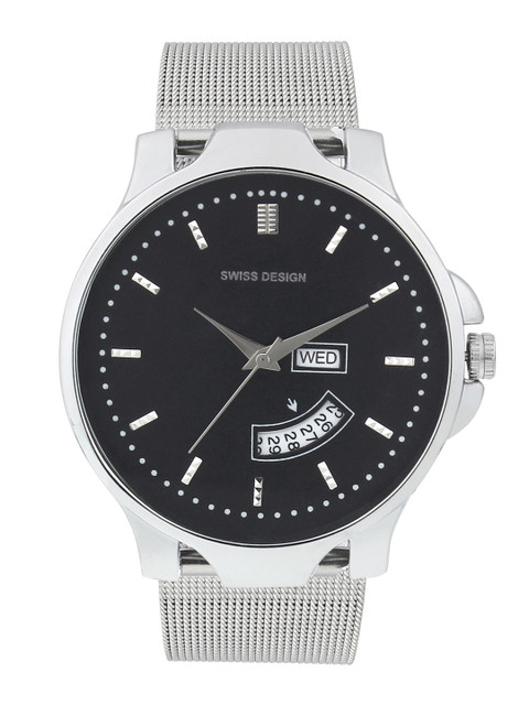 

Swiss Design Men Black Analogue Watch SD-703GD1-IPS