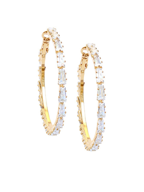 

Foxy Sperks Gold-Toned Circular Hoop Earrings