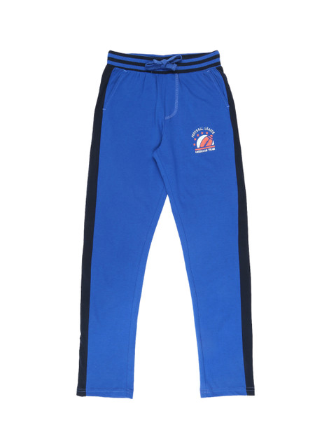 

Pantaloons Junior Boys Blue Solid Regular-Fit Track Pants