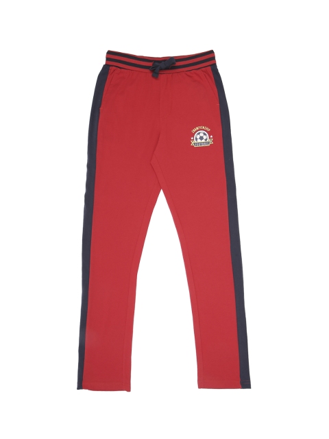

Pantaloons Junior Boys Red Solid Regular-Fit Track Pants