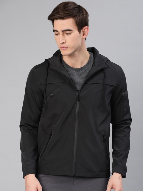 

HRX by Hrithik Roshan Men Black Active Solid Hooded Sporty Jacket