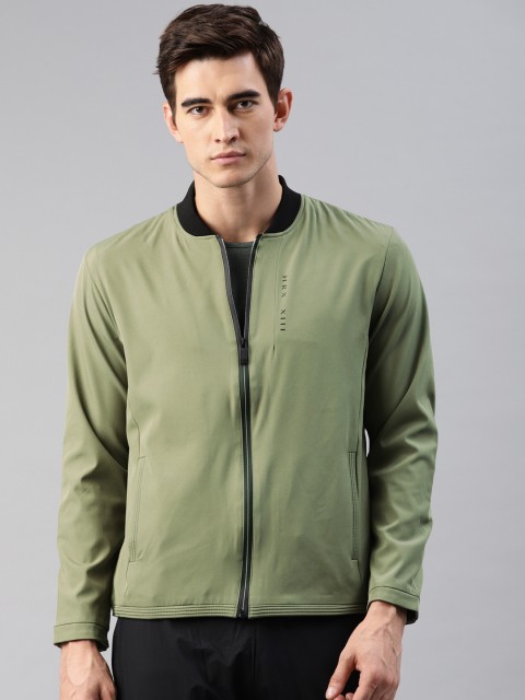 

HRX by Hrithik Roshan Men Green Solid Jacket