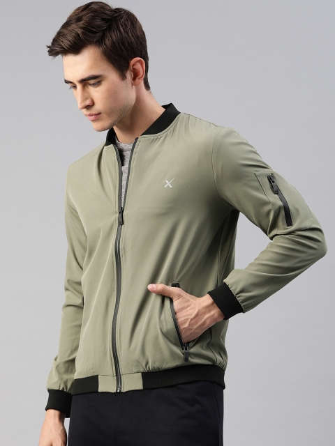 

HRX by Hrithik Roshan Men Olive Green Solid Jacket, Grey
